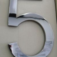 Algarismo Aluminio 20 cm - Cromado