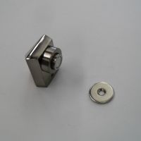 Fixador/Prendedor Magnético - Fix-03 - Chão/Piso - Cromado Escovado